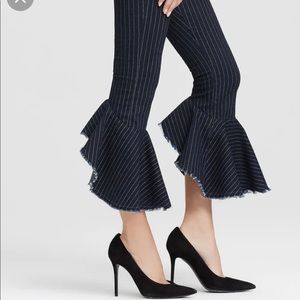 CITIZENS OF HUMANITY Drew Flounce Pinstripe Jeans SZ 28